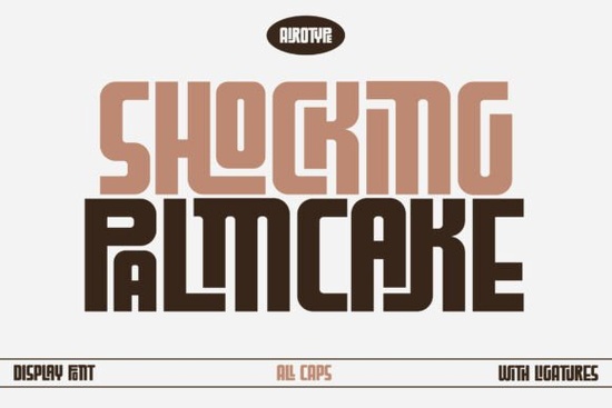 Shocking Palm Cake Font